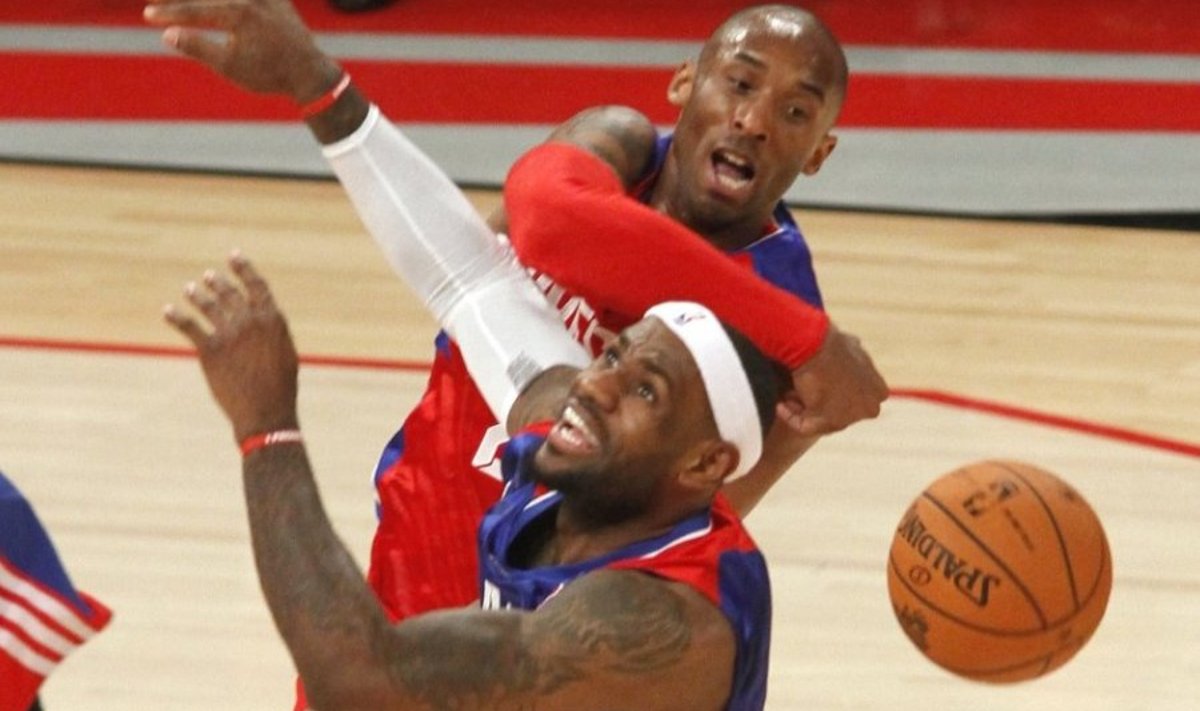 Kobe Bryant blokeerimas LeBron James'i