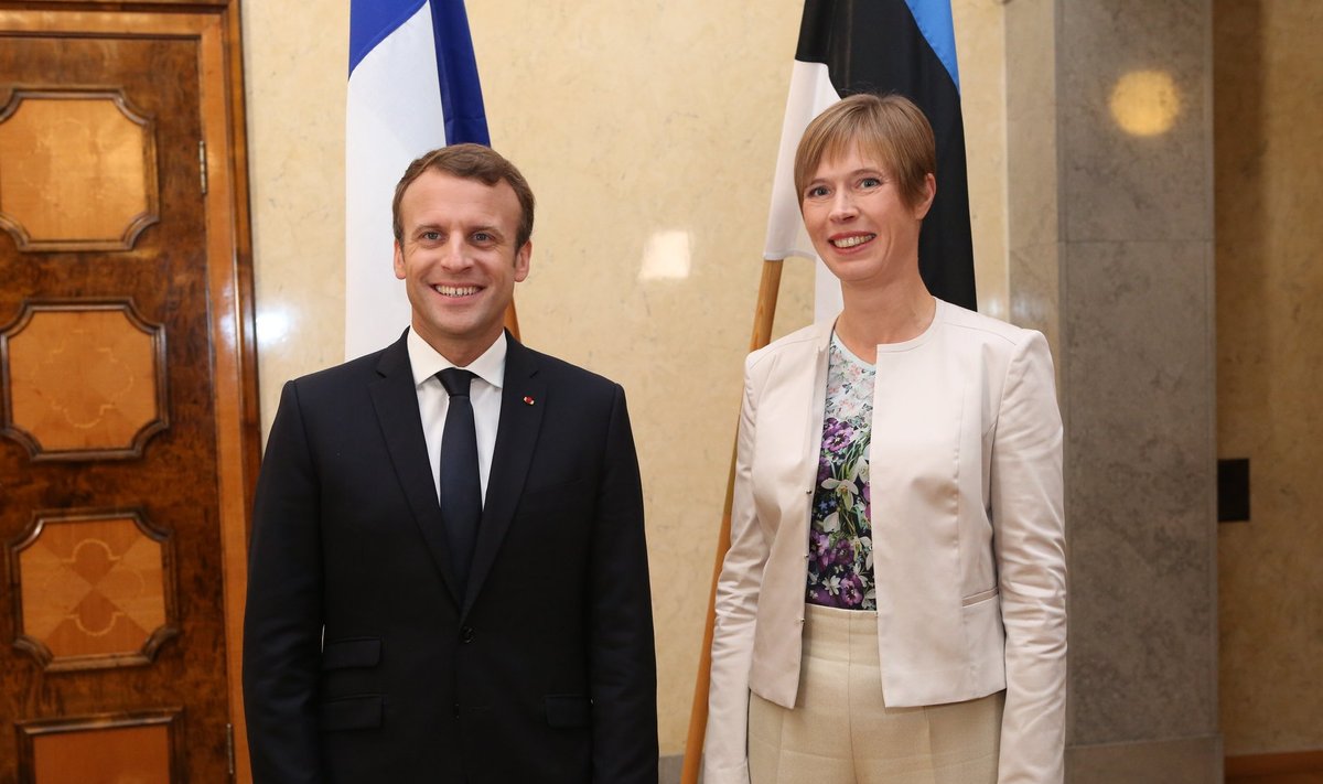 President Kaljulaid ja Prantsusmaa president Macron Tallinnas