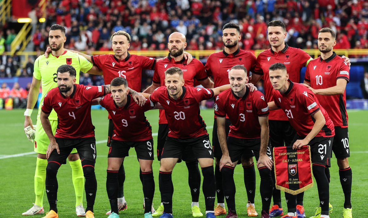 Albaania jalgpallikoondis Dortmundis.