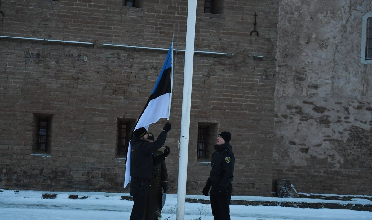 Lipu heiskamine Narvas 2017