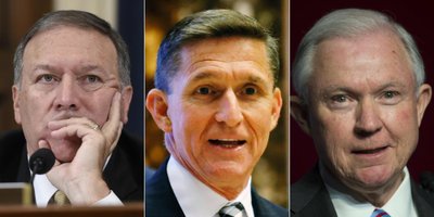 Mike Pompeo, Mike Flynn, Jeff Sessions