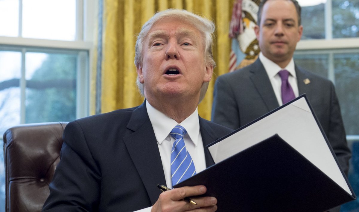 Trump allkirjastas korralduse USA lahkumisest Vaikse ookeani maade kaubandusleppest