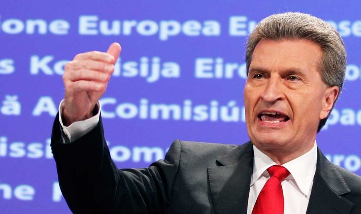 Oettinger hoiatab, et Eesti peab hoiduma taastuvenergia toetusskeemide muutmisest.