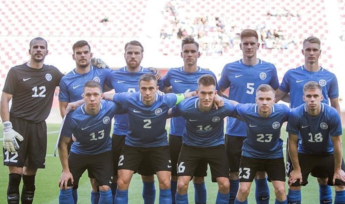 Eesti jalgpallikoondise algkoosseis mänguks Soomega.