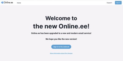 Kuvatõmmis uuelt, kujundust muutnud online.ee lehelt.