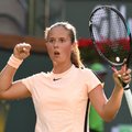 Venelanna kukutas Indian Wellsis Wozniacki, Läti teine number jäi alla Williamsile
