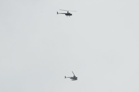 Helikopterid Tallinna kesklinna kohal