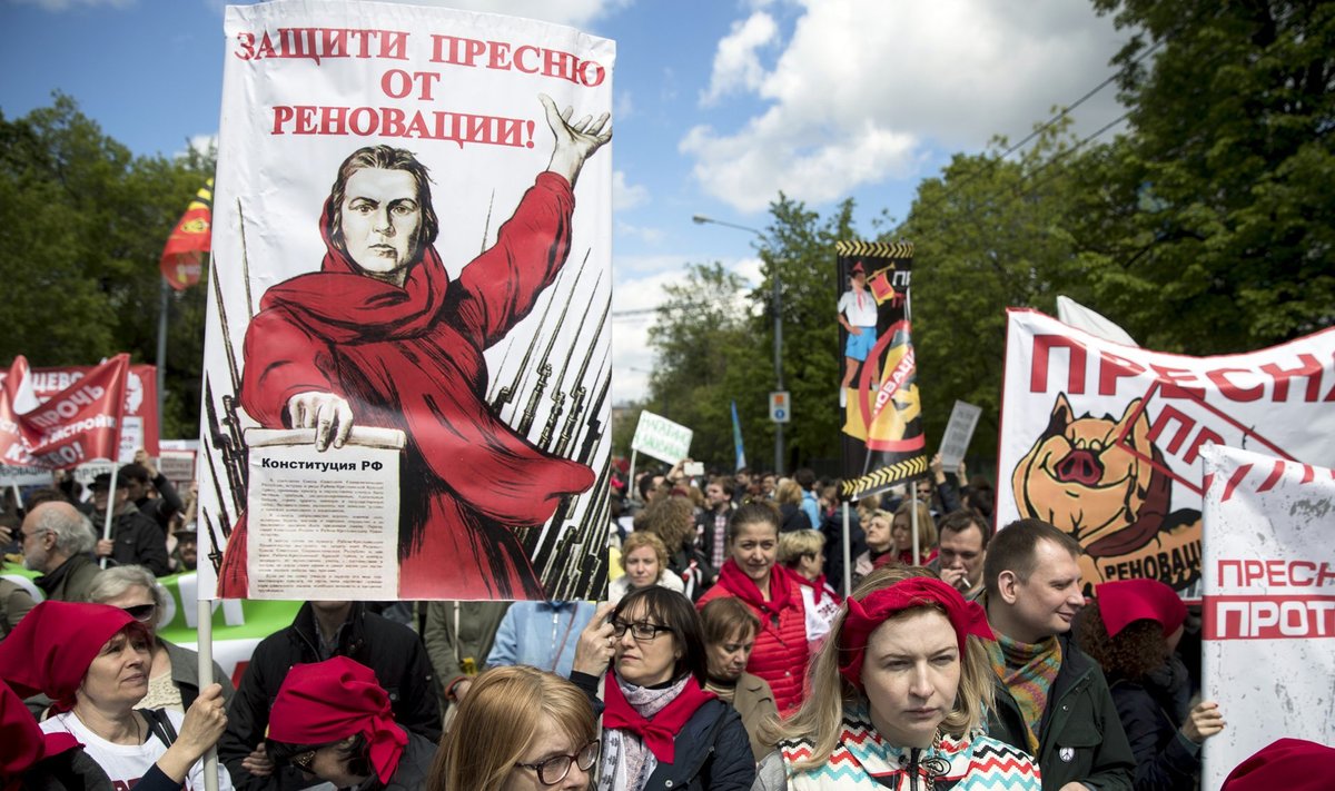Russia Apartment Blocks Protest