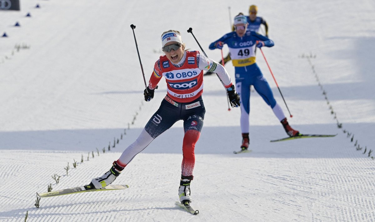 Therese Johaug tegi tippspordiga lõpparve 2022. aastal.