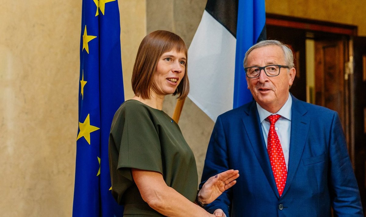 President Kaljulaid kohtus Kadriorus Tuski ja Junckeriga