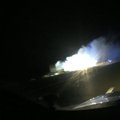 ФОТО и ВИДЕО: На шоссе Таллинн-Тарту горел прицеп грузовика с мини-пылесосами