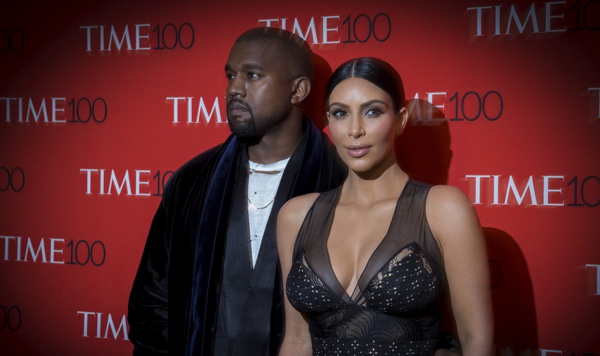 Kim Kardashian ja Kanye West Time 100 galal