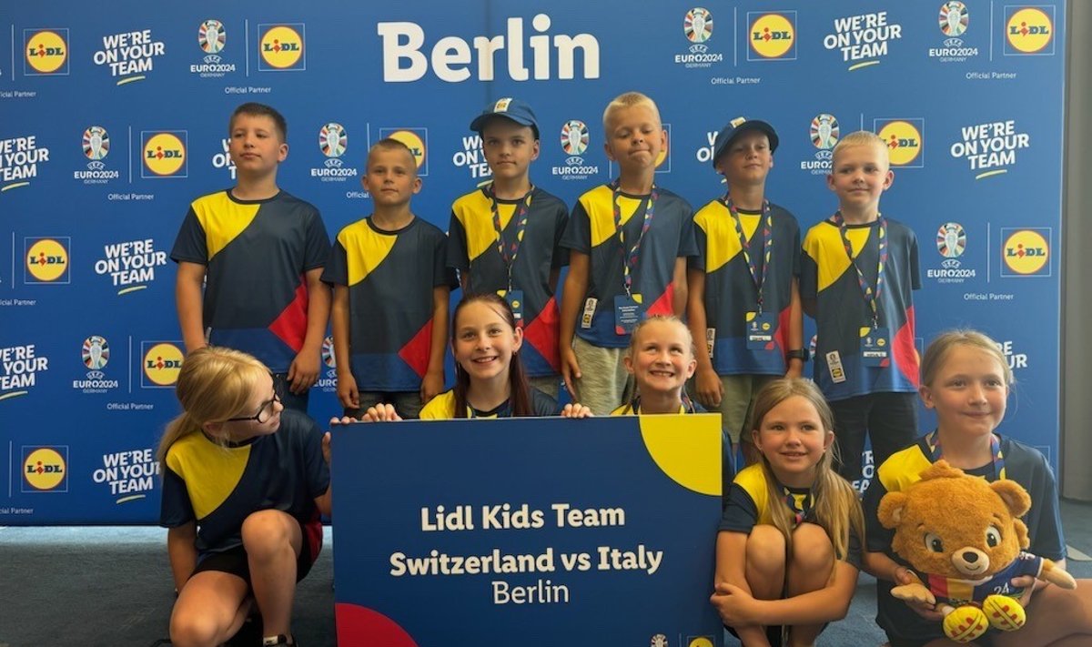 Члены эстонской команды Lidl Kids Team