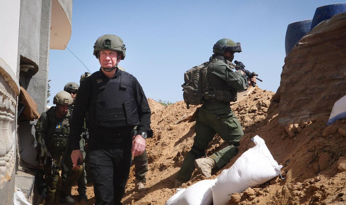 Iisraeli kaitseminister Yoav Gallant külastab Rafahi piirkonda, 26. mai