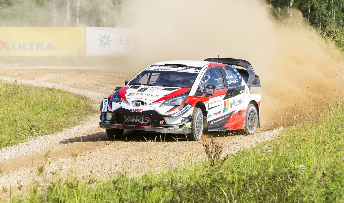 Ott Tänak ja Martin Järveoja 2018. aasta Rally Estonial.