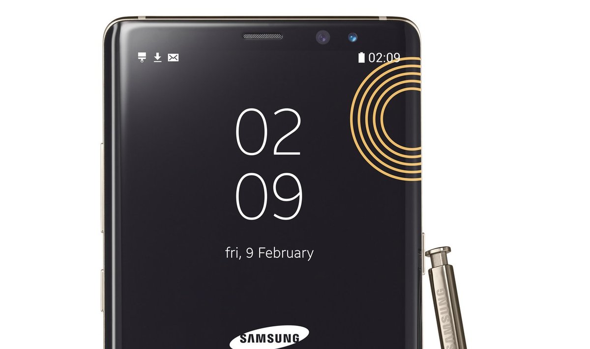 Olümpiasportlastele jagatud Samsung Galaxy Note 8 piiratud koguses valmistatud mobiiltelefonid. Teiste seas said säärase telefoni olümpiamängude jäädvustamiseks ka Eesti sportlased.