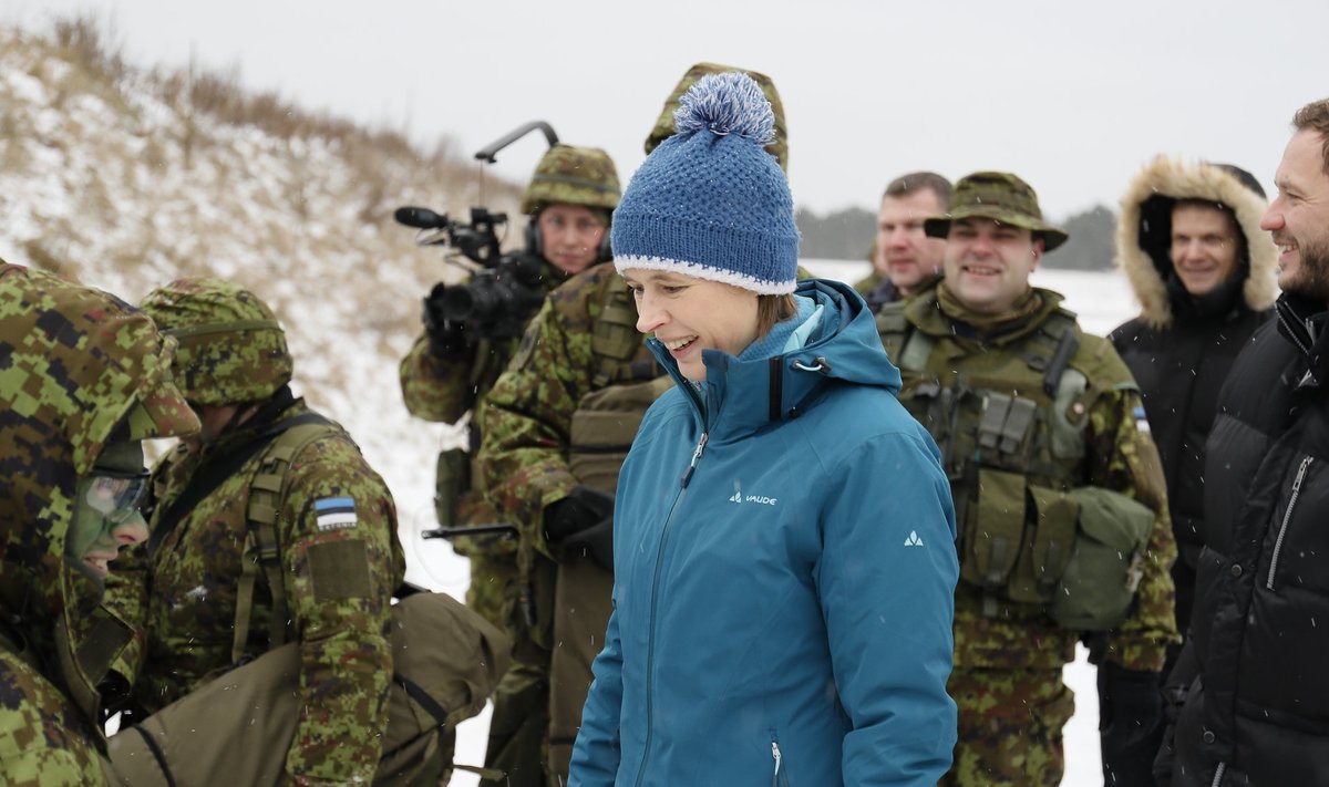 President Kersti Kaljulaid külastas nädalavahetusel toimunud õppuseid