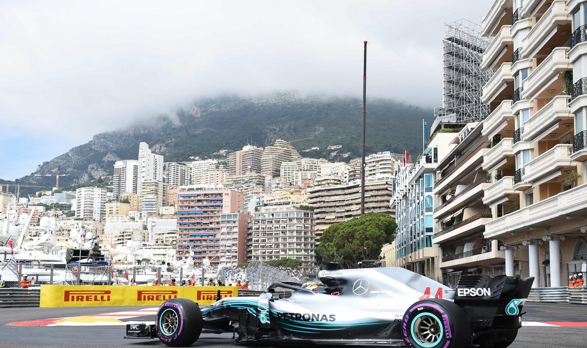 Lewis Hamilton Monaco GP neljapäevasel vabatreeningul