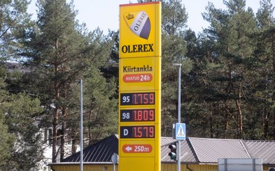 Tänased Olerexi kütusehinnad.