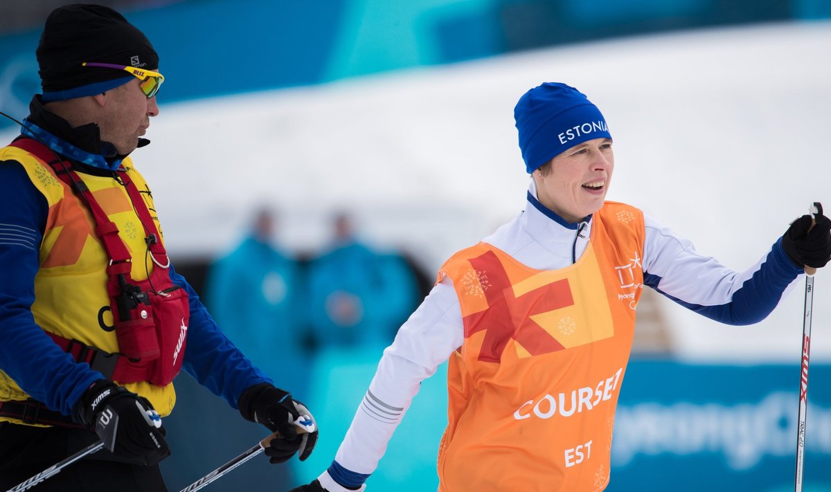 President Kersti Kaljulaidil avanes võimalus suusatada Pyeongchangi olümpia suusaradadel.