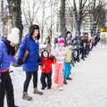 DELFI VIDEO JA FOTOD: Suurpered moodustasid Tallinnas rekordilise inimketi