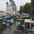 DELFI VIDEOD ja FOTOD: Sajad põllumehed olid koos traktoritega Toompeal meelt avaldamas