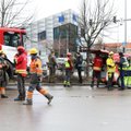 ФОТО | В центре Таллинна произошла авария газопровода. Людей из близлежащих домов эвакуировали