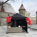 В центре Таллинна открылся поп-ап киоск, где можно купить цветы