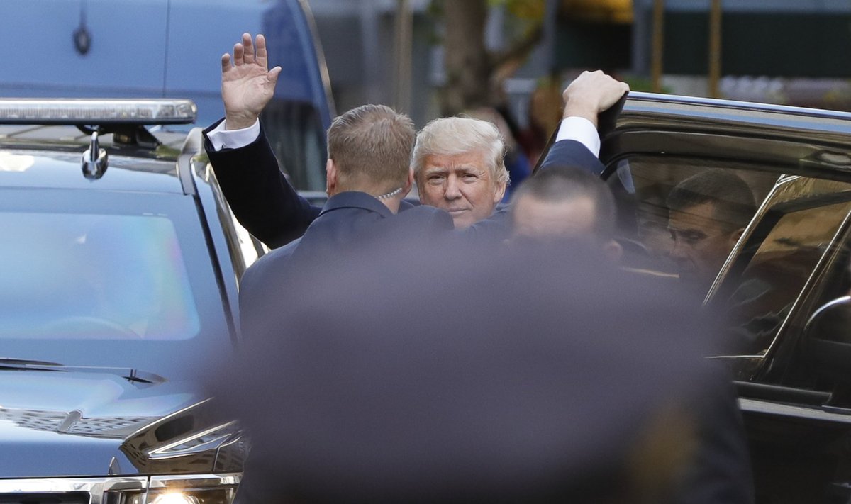 Donald Trump New Yorgis Ameerika Ühendriigi presidendi valimispäeval 8. novembril
