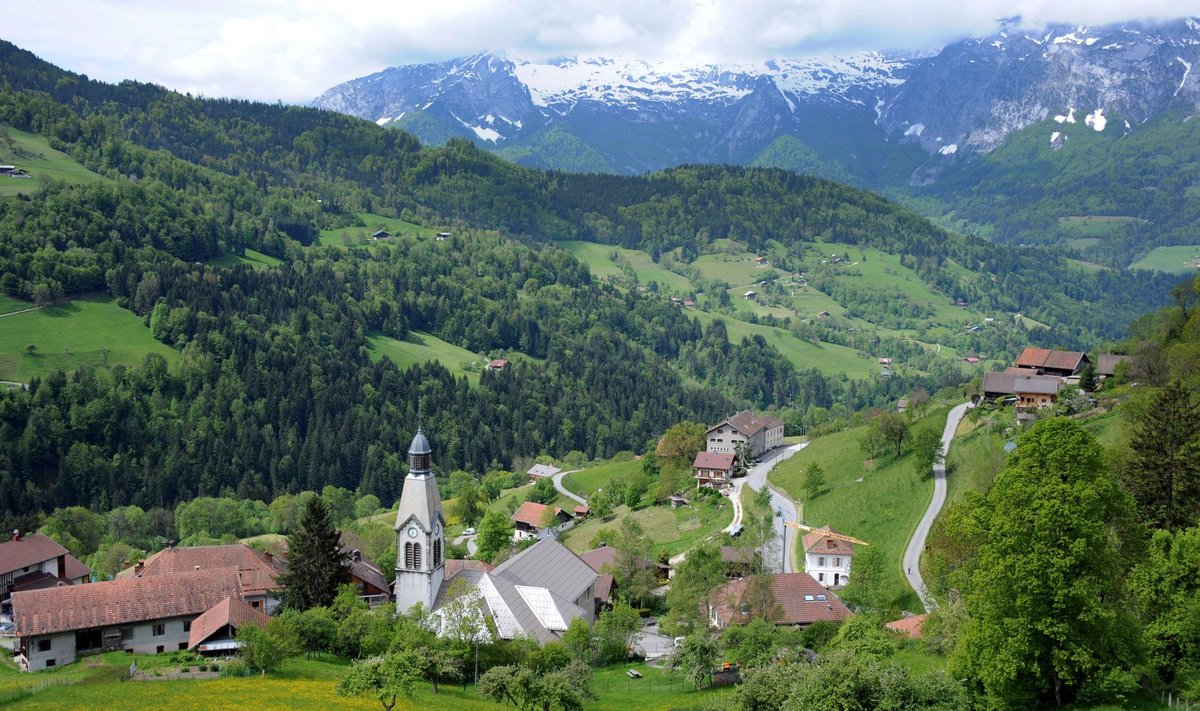 Manigod küla Prantsuse Alpides