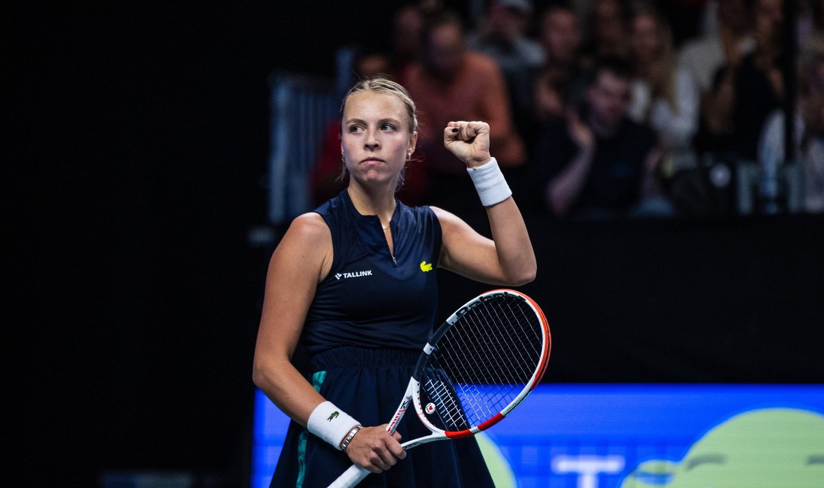 Anett Kontaveit Tallinna WTA turniiril eelmise aasta sügisel.
