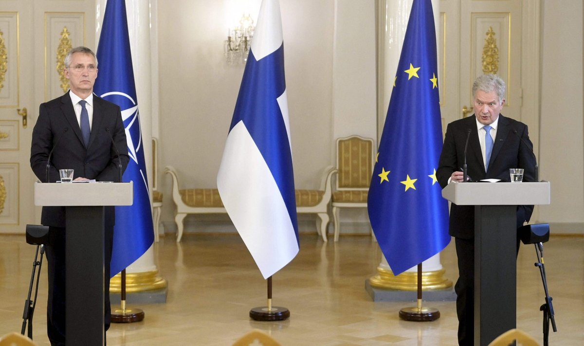 NATO peasekretär Jens Stoltenberg ja Soome president Sauli Niinistö