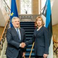 FOTO JA VIDEO: Euroopa Parlamendi president Antonio Tajani kohtus täna Kersti Kaljulaidiga ja käis külas riigikogus