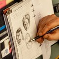 ФОТО: Кого Пеэтер Выза рисует на ночных заседаниях Рийгикогу?