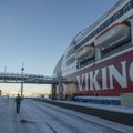 Leht: Viking Line'i laev väljus sadamast lahtise visiiriga