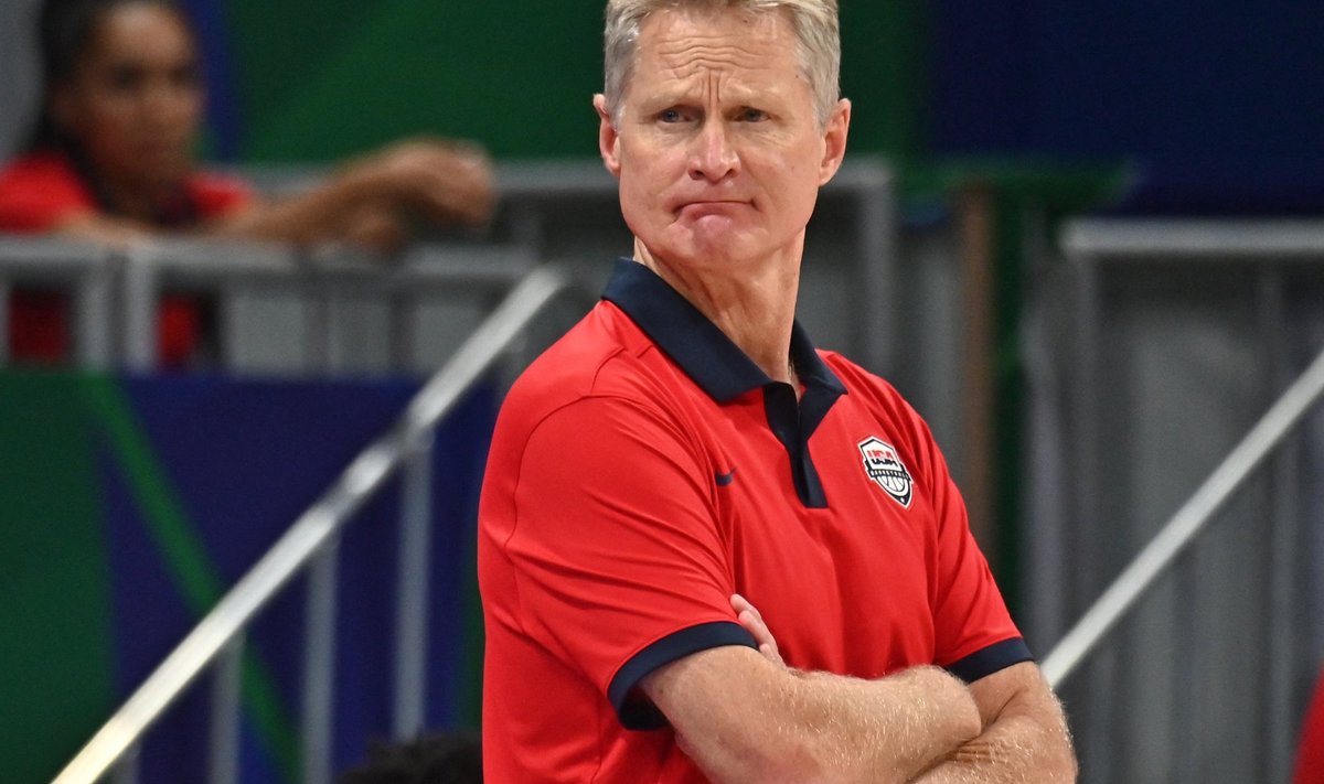 USA koondise juhendaja Steve Kerr.