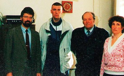 Foto aastast 1996. Vasakult: Tõnis Blank, Margo Pedaja, Uno Tinits - juhatuse esimees, Heili Kaljuste.