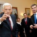 FOTOD: Euroopa parlamendi president Jerzy Buzek kohtus Andrus Ansipiga
