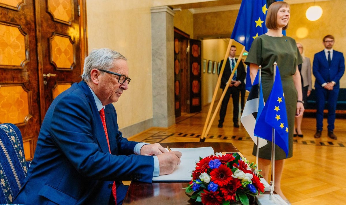 Suvel käis Juncker president Kaljulaidiga kohtumas.