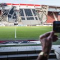FOTOD | Klavani endise koduklubi staadioni katus kukkus sisse