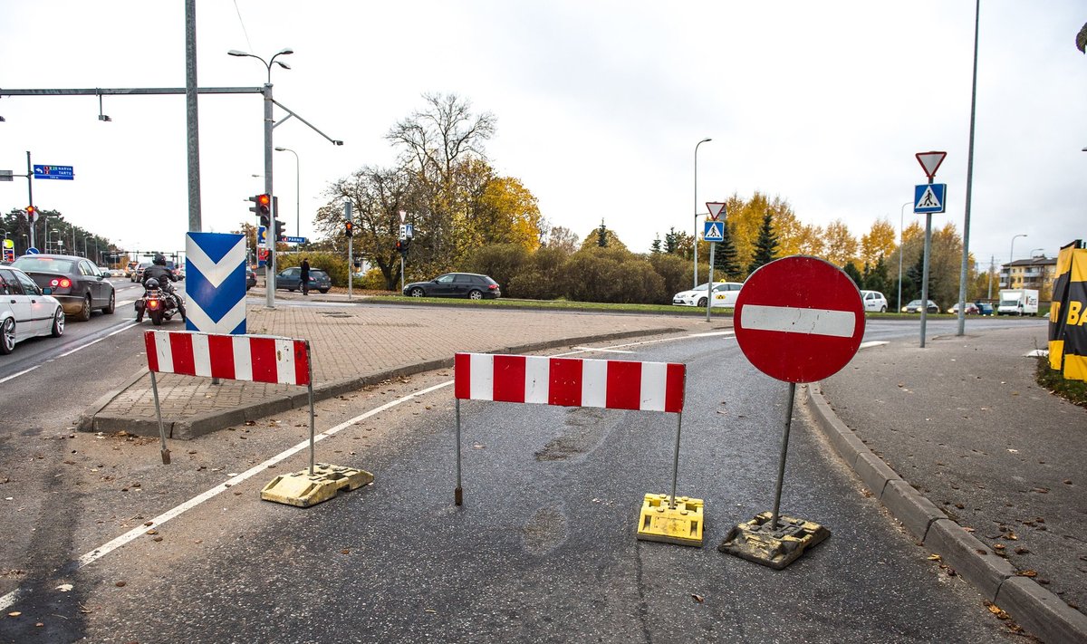 Pärnu maantee mahasõit suletud