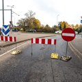 На перекрестке Тартуского шоссе и улицы Тюрнпу закрывается один из рядов