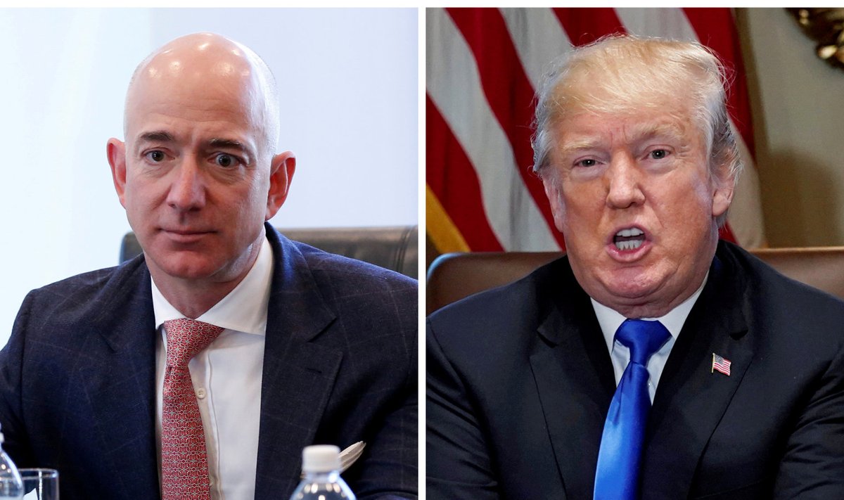 Jeff Bezos ja Donald Trump