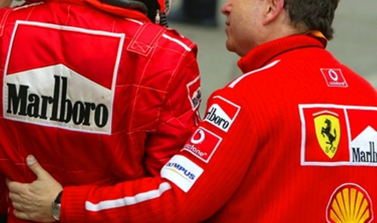 Michael Schumacher ja Jean Todt pärats San Marino GP-d sp32ee0e