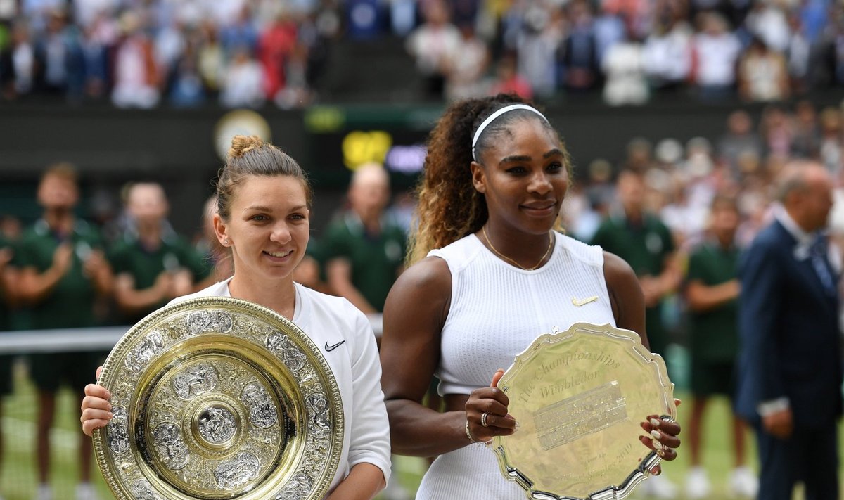 Simona Halep ja Serena Williams.