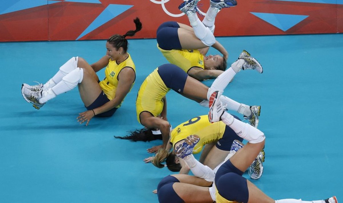Brasiilia naiskond tähistamas olümpiavõitu huvitaval moel
