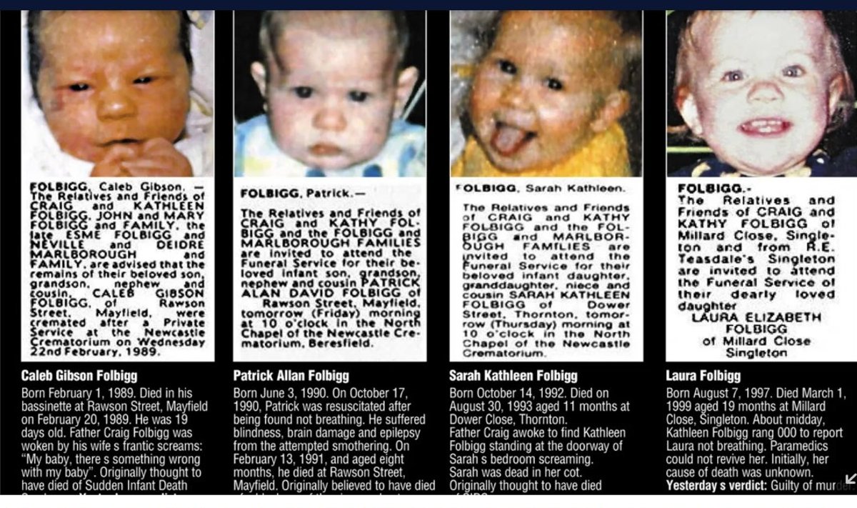 Väljaandes Newcastle Herald ilmusid aastal 2003 laste surmakuulutused.