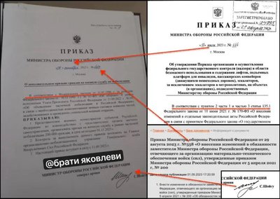 Сравнение вирального фото и приказов на сайтах Министерства обороны РФ и «Официальном интернет-портале правовой информации»