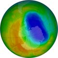 NASA сообщило об уменьшении озоновой дыры до размеров 1988 года