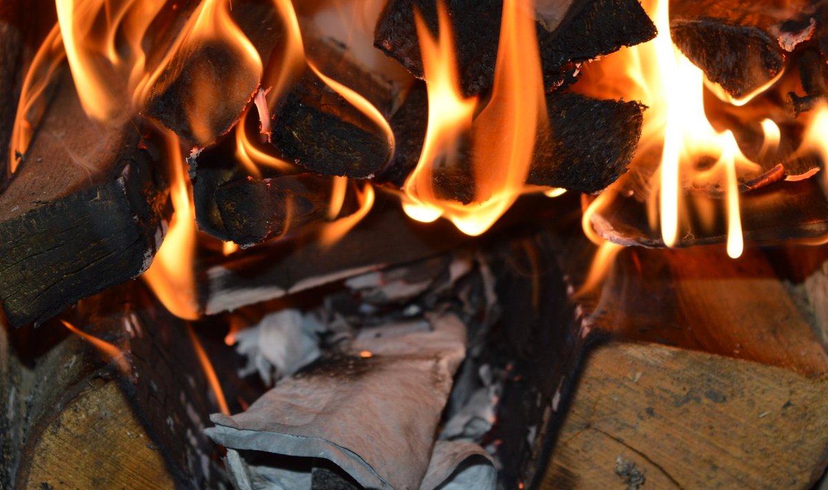 Ahjus põletage vaid puhast puitu ja vähesel määral paberit.